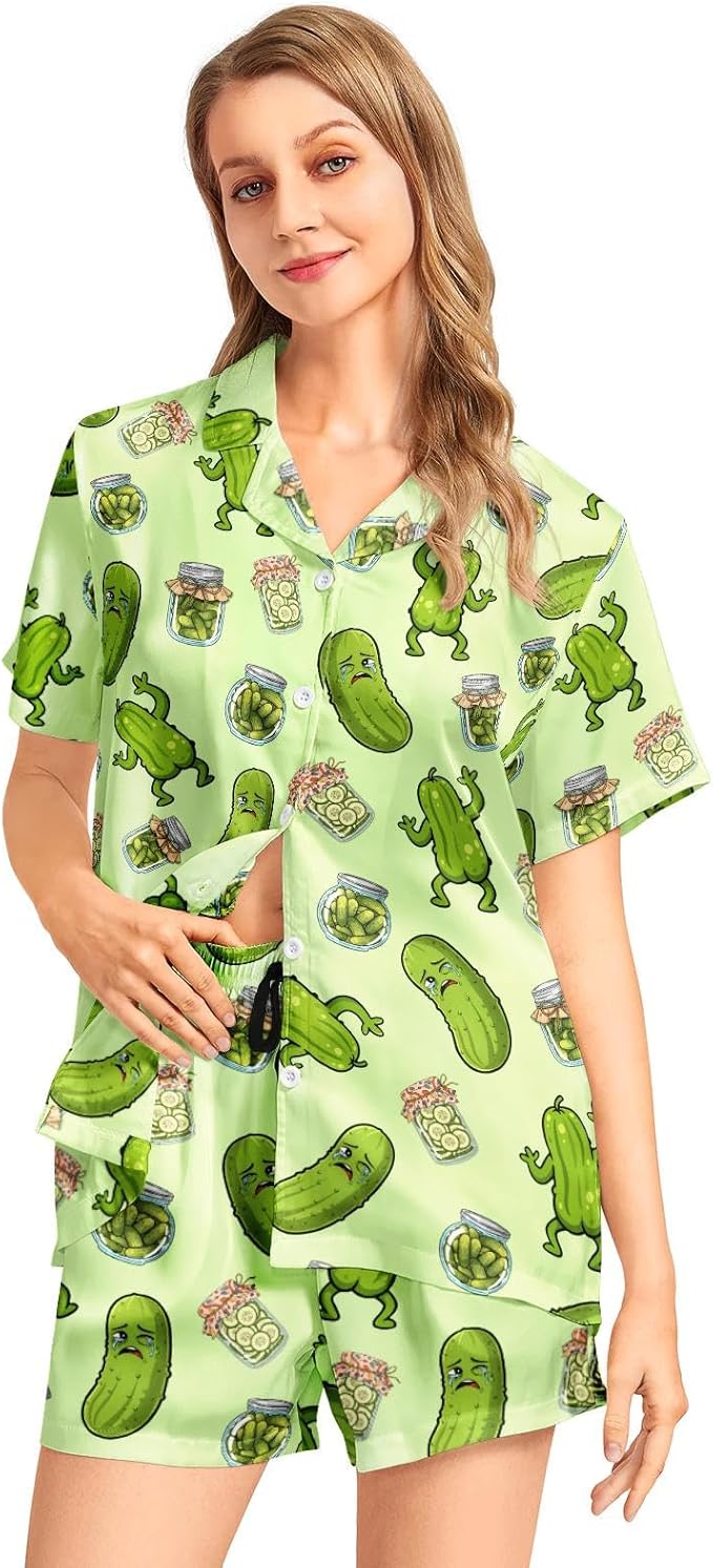 Women's Pajama Set - Short Sleeve - 2 Piece
