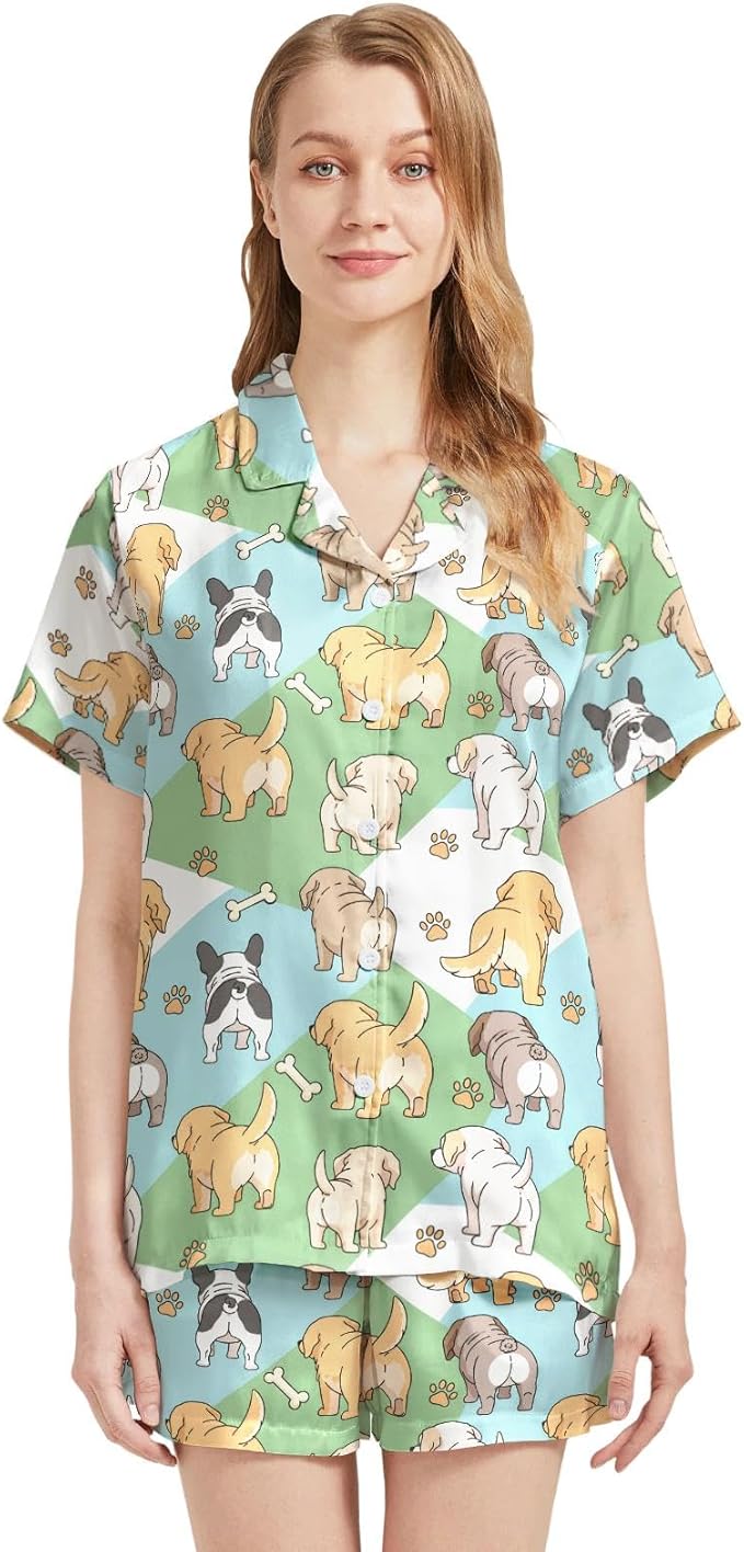 Women's Pajama Set - Short Sleeve - 2 Piece