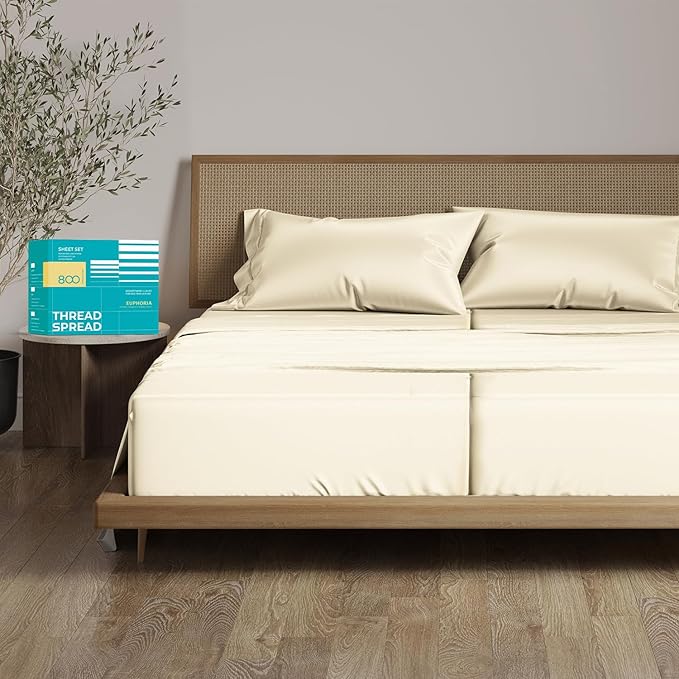 Cooling Bed Sheet Set - Split King - 16 in Deep Pocket - 5 Piece