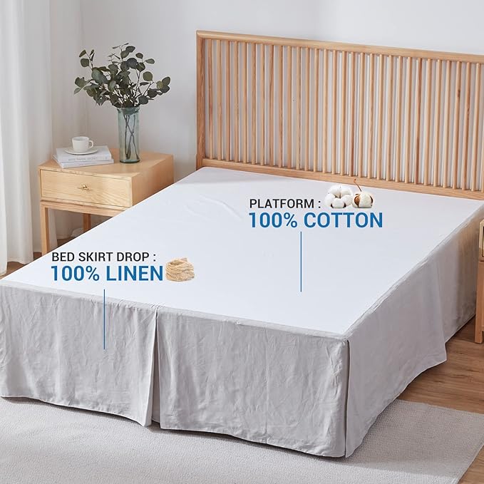 Linen Bed Skirt - Queen