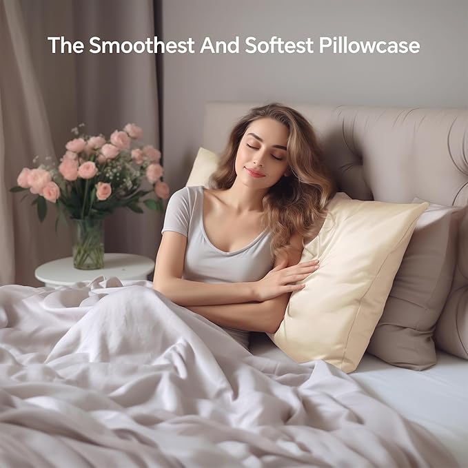 Mulberry Silk Cooling Pillowcase - King - 20 x 40 in