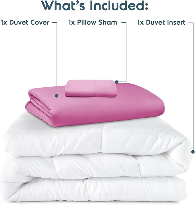 Down Alternative Duvet Cover Set - Twin - 3 Piece