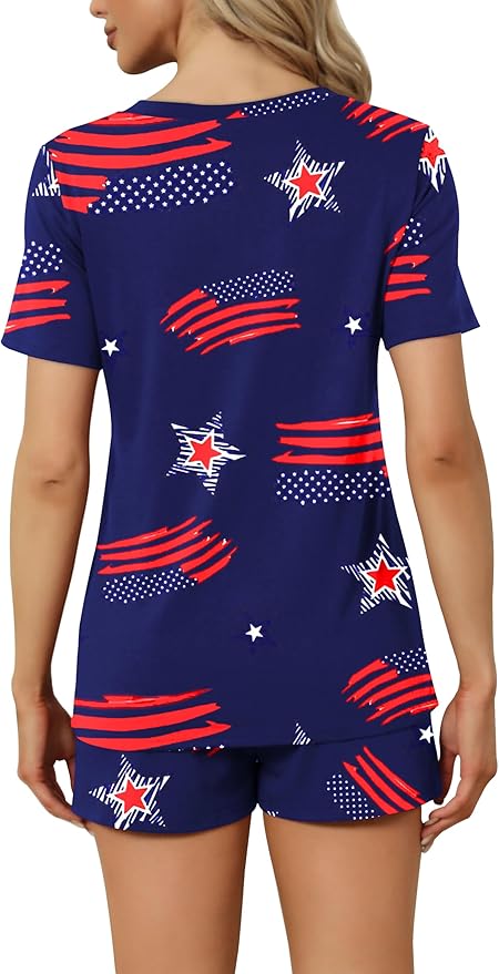 Women's Pajama Set - Short Sleeve - 2 Piece