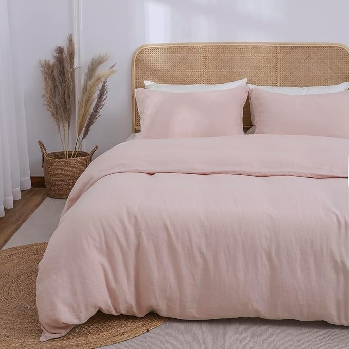 Linen Duvet Cover Set - Twin