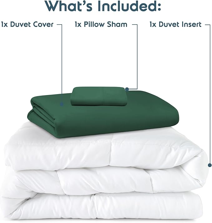 Down Alternative Duvet Cover Set - Twin - 3 Piece