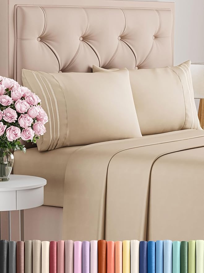 Cooling Bed Sheet Set - King - 4 Piece