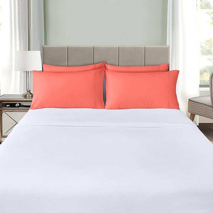 Microfiber Pillowcase Set - King - 20 x 40 in - 4 Pack
