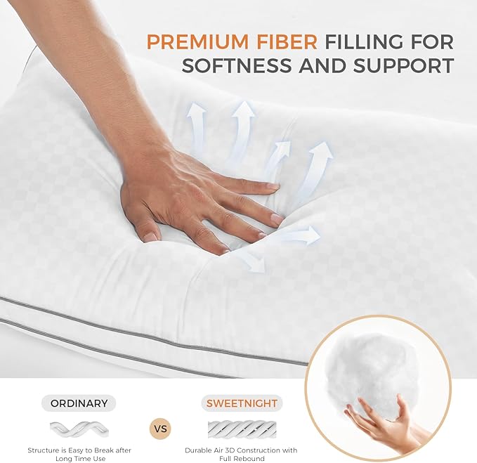 Bed Pillow - Standard - 2 Piece