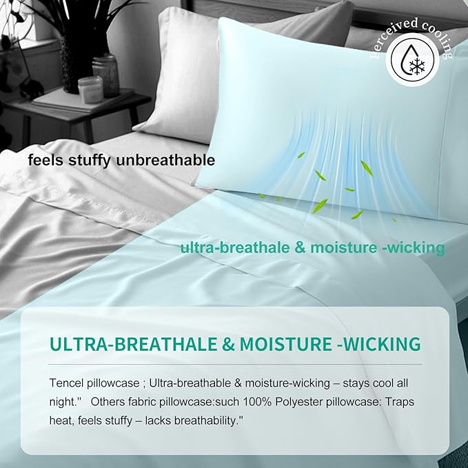 Cooling Pillowcase Set - Queen - 2 Piece