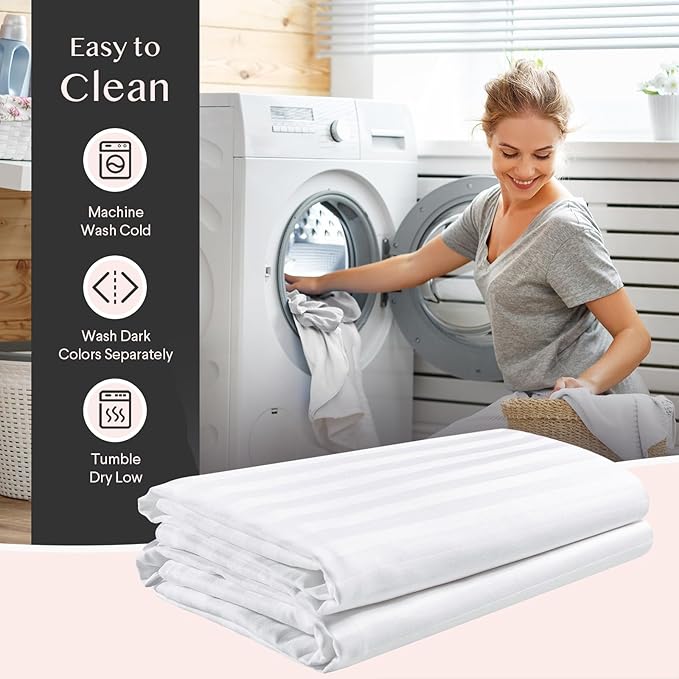 100% Cotton Pillow Protector - Standard - 4 Pack