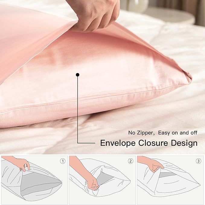 100% Cotton Pillowcase Set - Standard - 20 x 26 in - 2 Piece