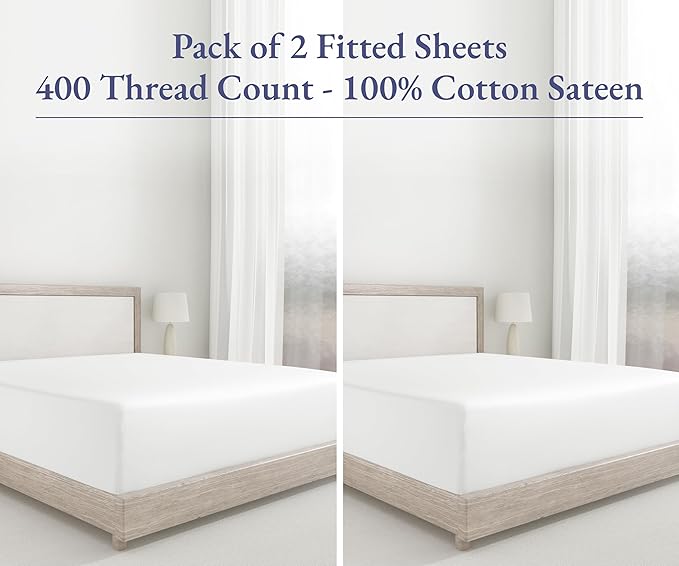 100% Cotton Fitted Sheet - King