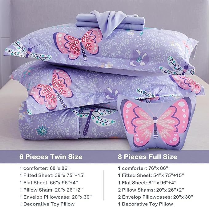 Microfiber Comforter Set - Full - 8 Piece