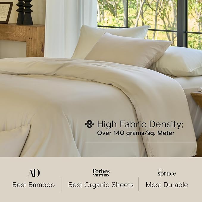 Bamboo Cooling Duvet Cover Set - Queen