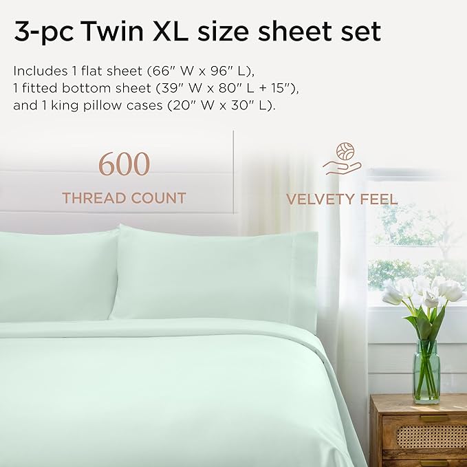 Cooling Bed Sheet Set - Twin XL - 3 Piece