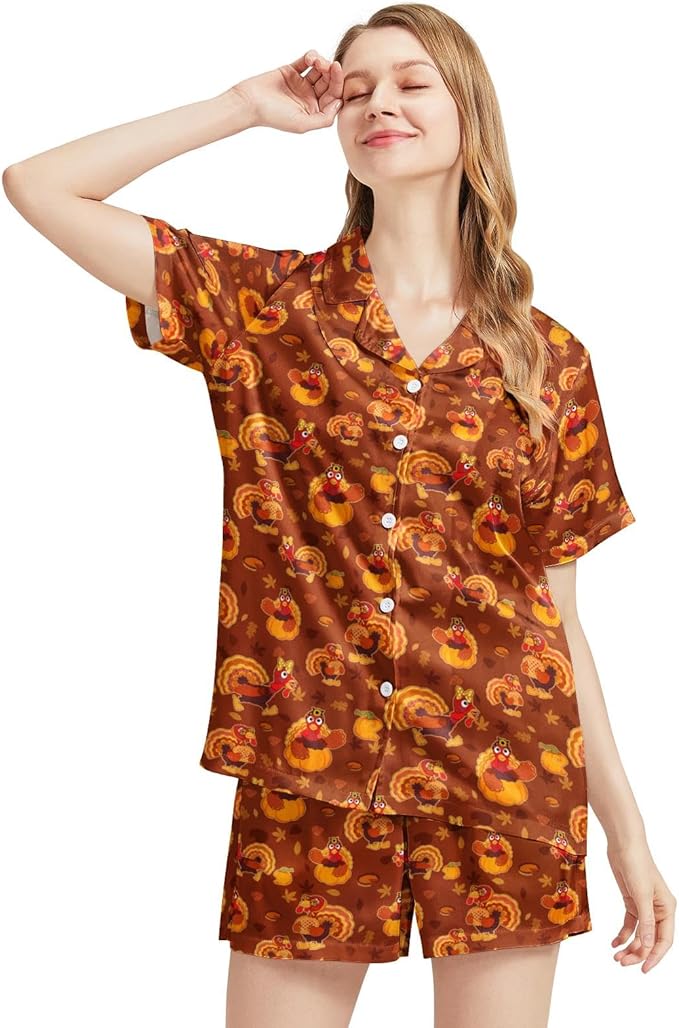 Women's Pajama Set - Short Sleeve - 2 Piece