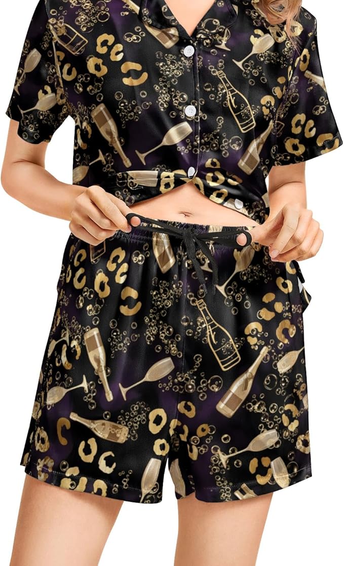 Women's Pajama Set - Short Sleeve - 2 Piece