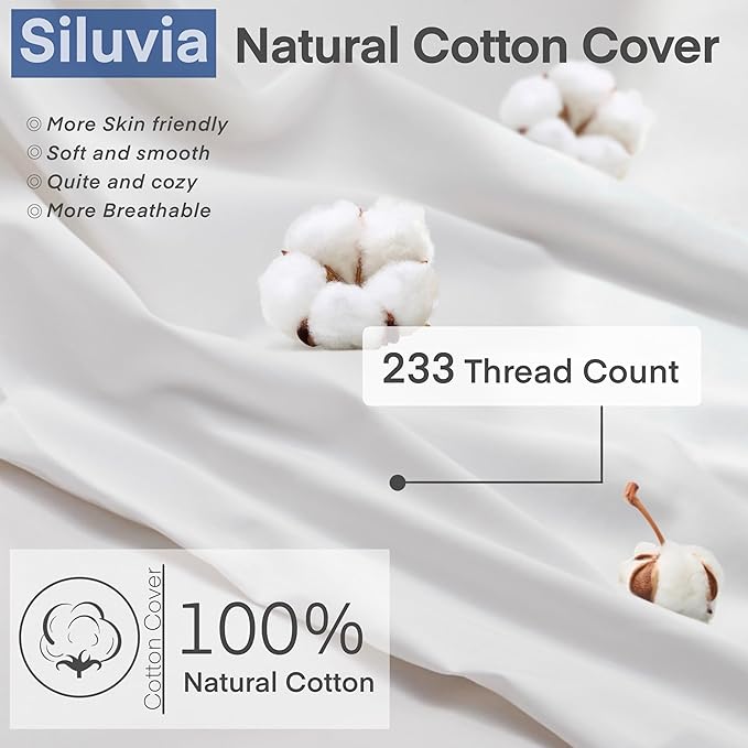 100% Cotton Pillow Insert - 2 Piece