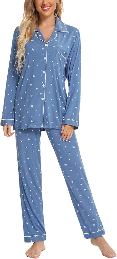 Women's Pants Pajama Set - Long Sleeve - 2 Piece
