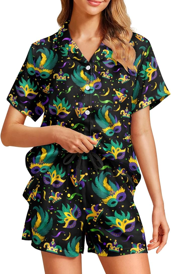 Women's Pajama Set - Short Sleeve - 2 Piece