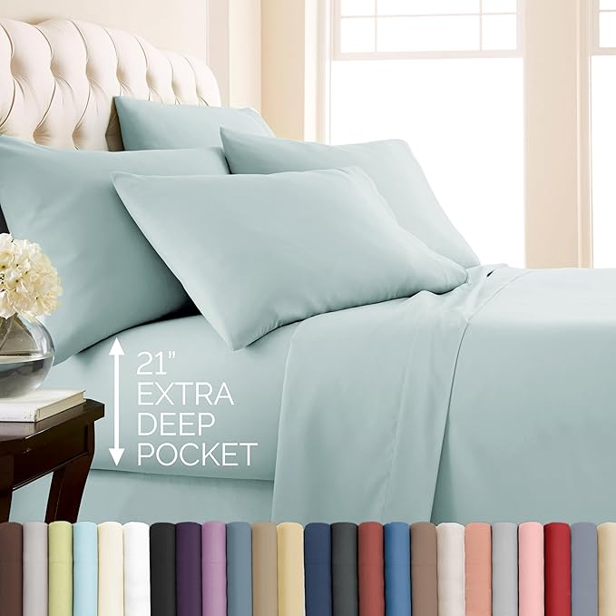 Microfiber Bed Sheet Set - King - 6 Piece