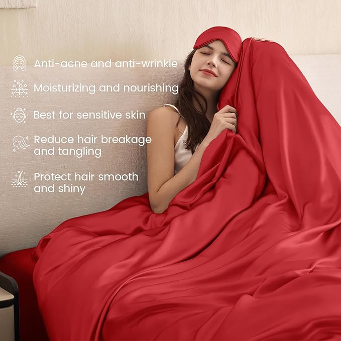 Mulberry Silk Duvet Cover Set - Queen - 3 Piece