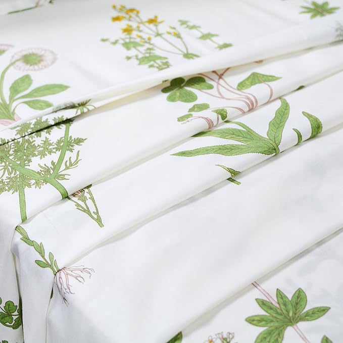 100% Cotton Hypoallergenic Bed Sheet Set - Queen - 4 Piece