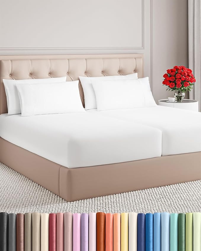 Cooling Bed Sheet Set - Split King - 7 Piece