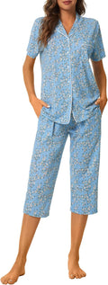 Capri Pajama Set - Short Sleeve - 2 Piece