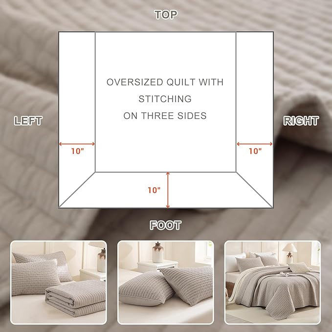Linen Bedding Set - King - 3 Piece