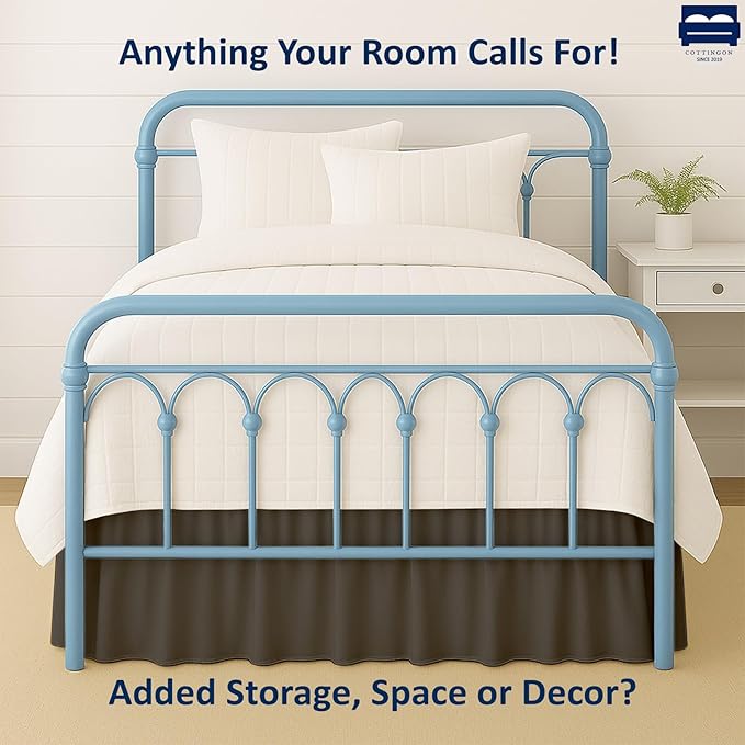 Microfiber Bed Skirt - Full - 24 in Drop
