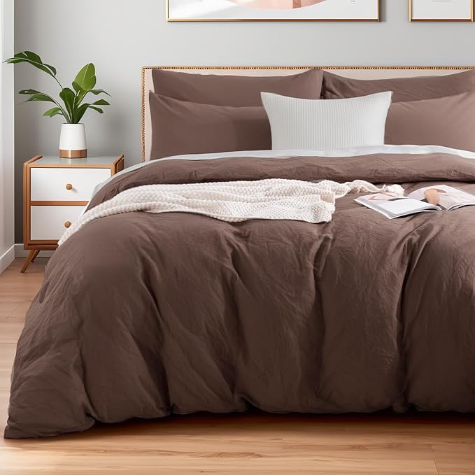 Linen Duvet Cover Set - King - 3 Piece