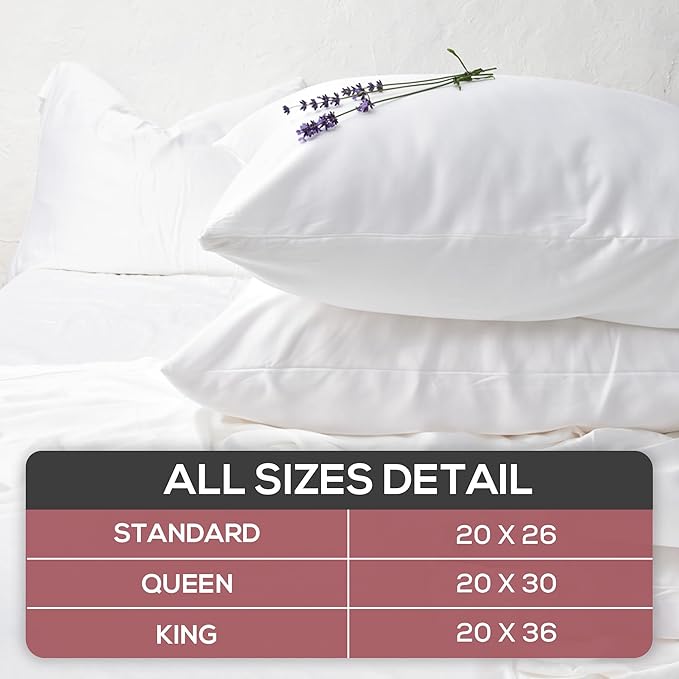 Linen Pillowcase Set - King - 2 Pack - 2 Piece