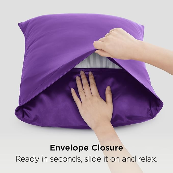 Satin Pillowcase Set - Standard - 20 x 26 in - 2 Piece