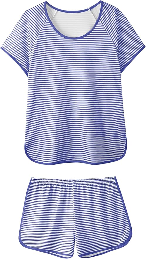 Women's Shorts Pajama Set - Short Sleeve - 2 Piece