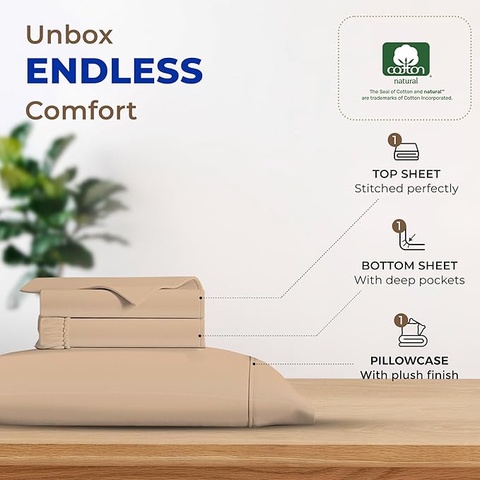Cooling Bed Sheet Set - Twin XL - 3 Piece