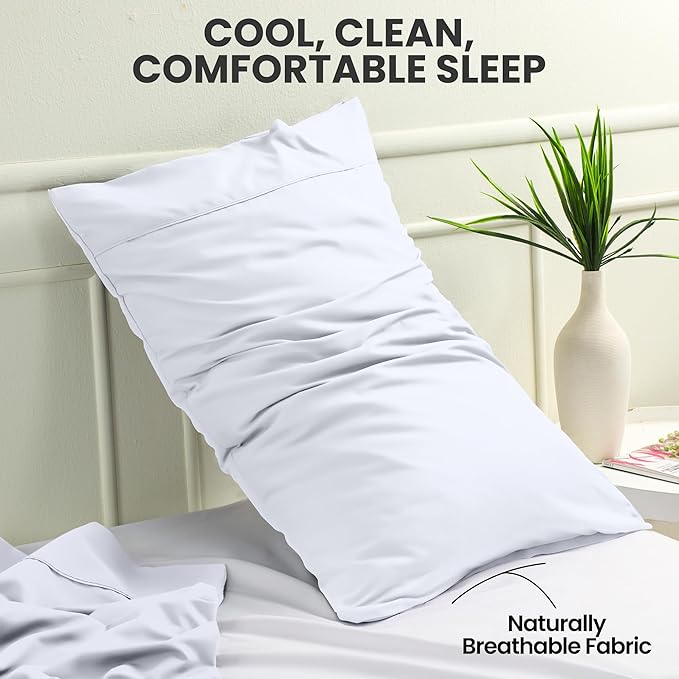 Microfiber Pillowcase Set - Queen - 20 x 30 in - 2 Pack
