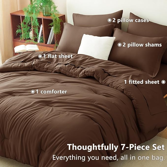 Down Alternative Comforter Set - King - 7 Piece