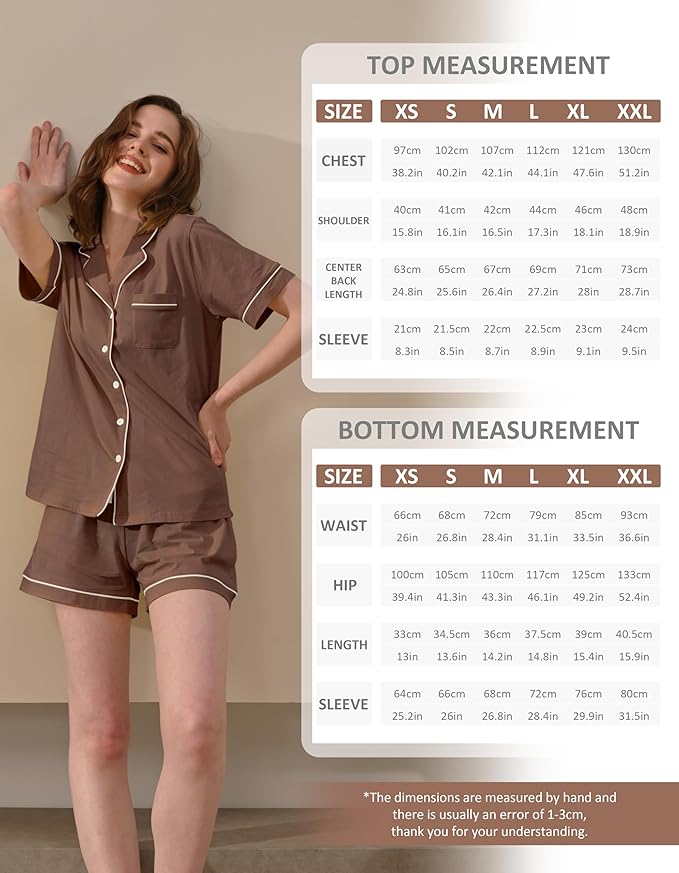 Women's 100% Cotton Pajama Set - 2 Piece