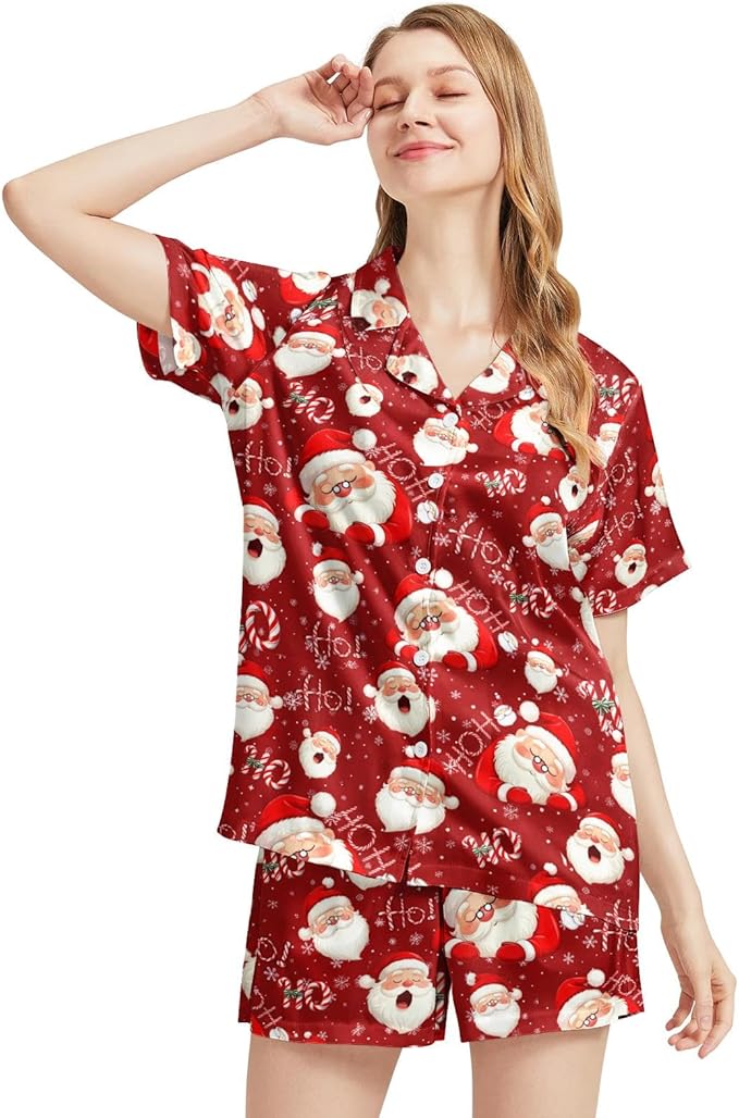 Women's Pajama Set - Short Sleeve - 2 Piece