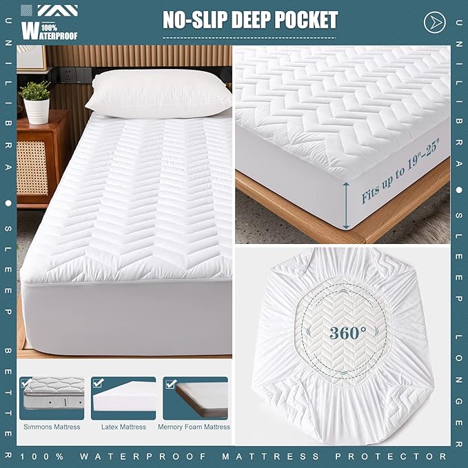 Waterproof Mattress Pad - Twin