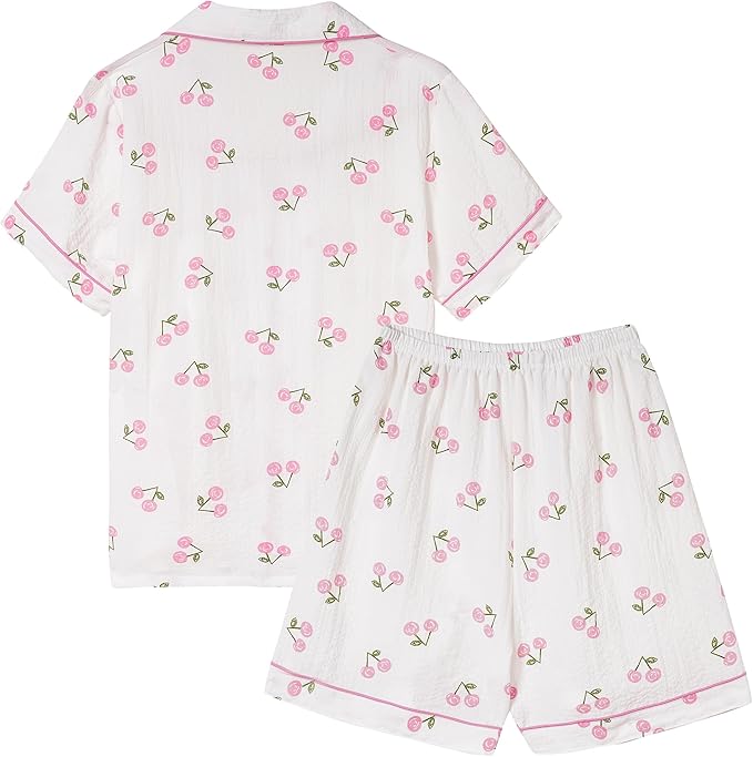 Shorts Pajama Set - Short Sleeve - 2 Piece