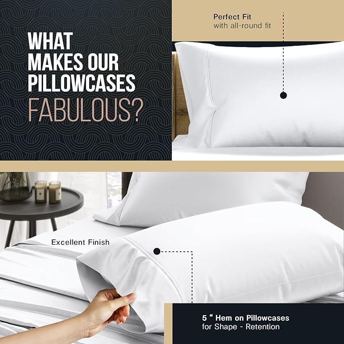 Linen Pillowcase Set - Queen - 2 Piece