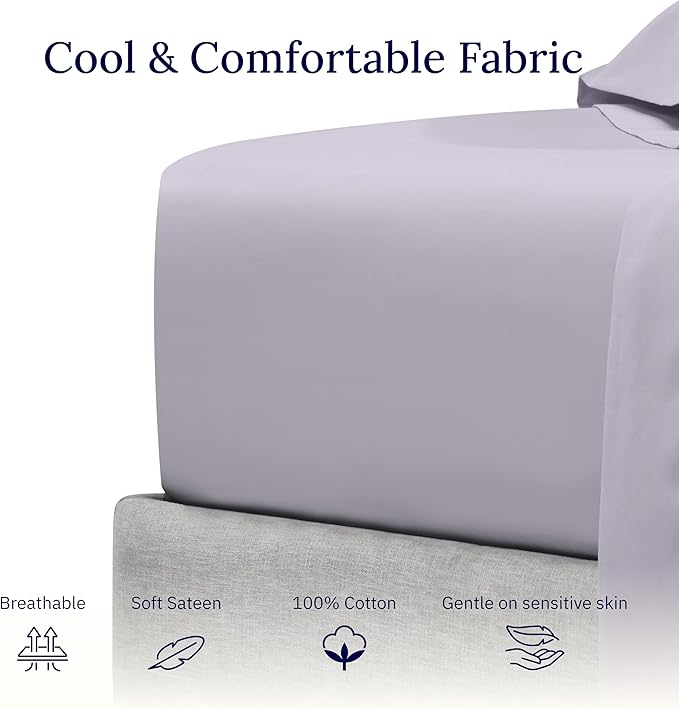 100% Cotton Fitted Sheet - Twin