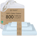 100% Cotton Bed Sheet Set - Twin XL - 15 in Deep Pocket - 3 Piece