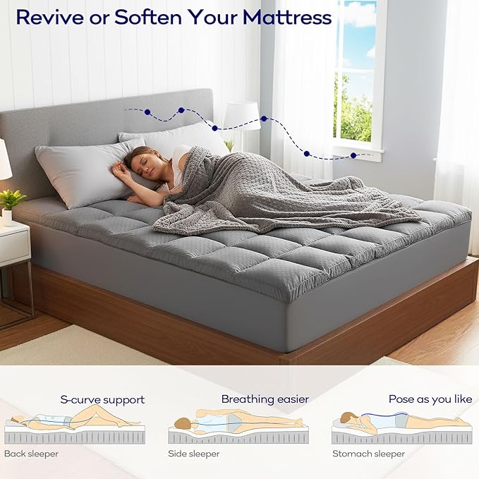 Memory Foam Cooling Mattress Topper - Twin XL
