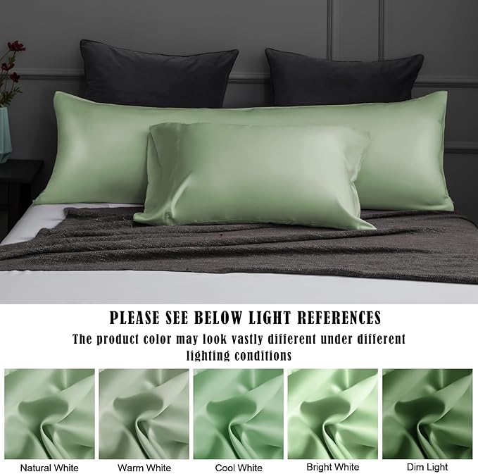 Bamboo Cooling Pillowcase Set - Standard - 20 x 26 in - 2 Pack - 2 Piece