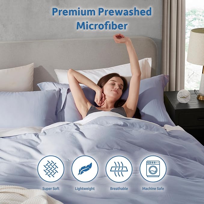 Duvet Cover Set - Full - 80 x 90 in - 3 Piece
