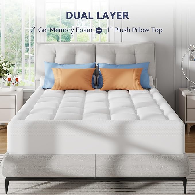 Memory Foam Mattress Topper - Twin