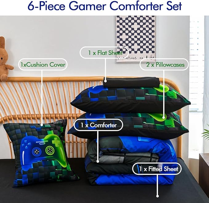 Comforter Set - Queen - 6 Piece